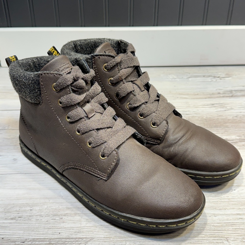 Dr Martens Maelly Leather Ankle Boots - Women's Size 10 -‎ Brown